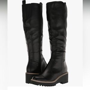 Rexa Black Knee-High Women's Boots